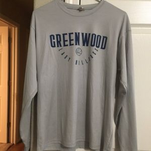 Women's C2 Sport Lady Greenwood Bulldogs Long Sleeve Shirt--Gray--Size M